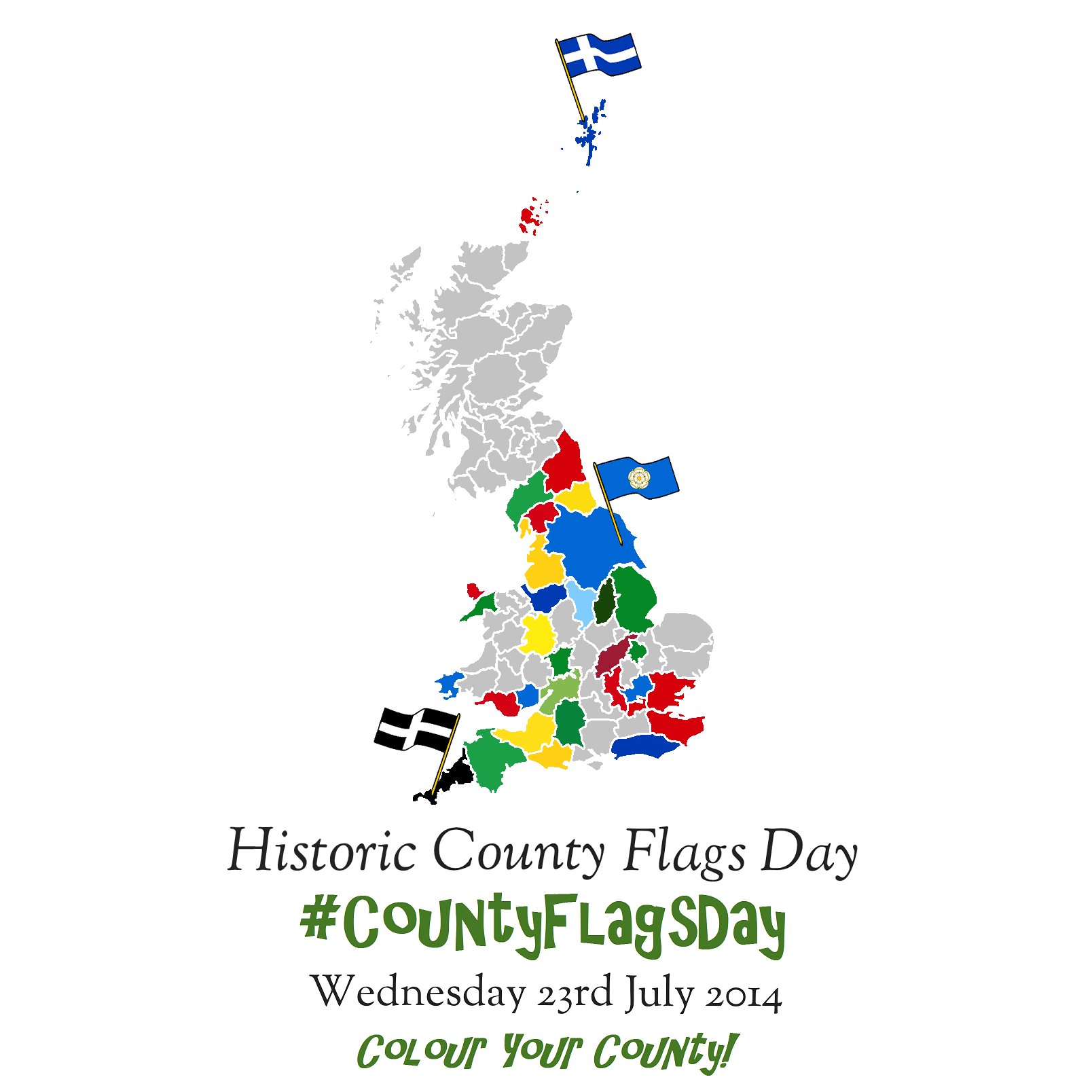 Flag Institute Calendar Historic County Flags Day