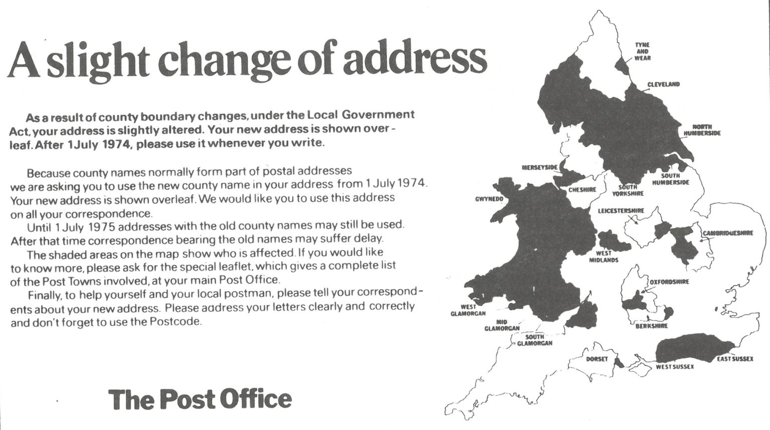 Postcode Changes The Strange Case of the Counties That Didn’t Change | Association of ...